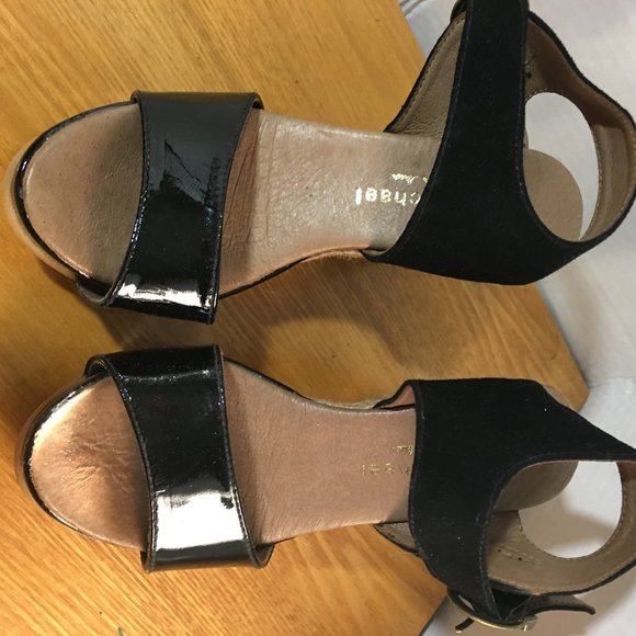 Imported anklestrap black espadrille size 6 - Picture 2 of 7